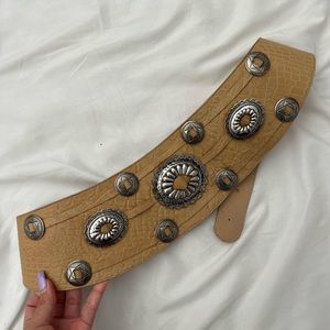 Real leather stainless steel buckles